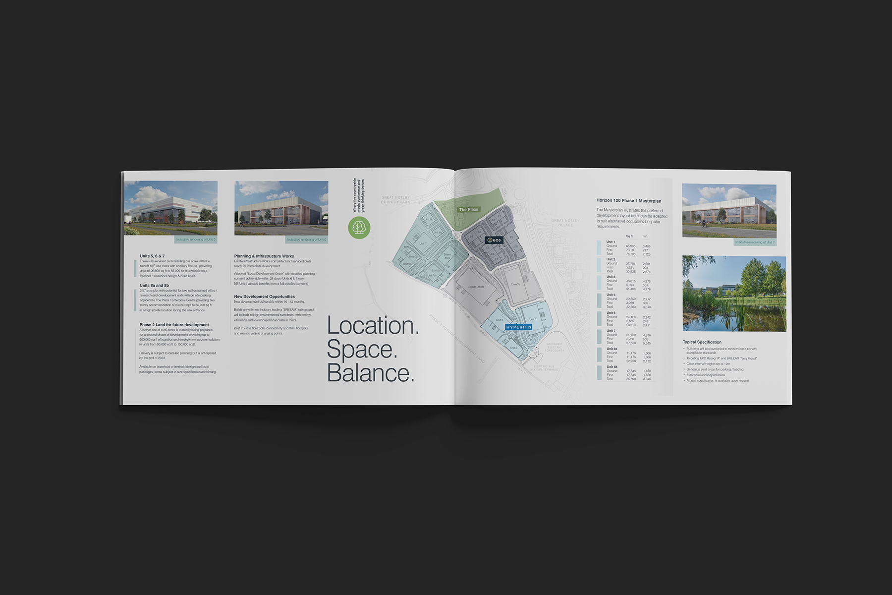 Horizon 120 brochure design